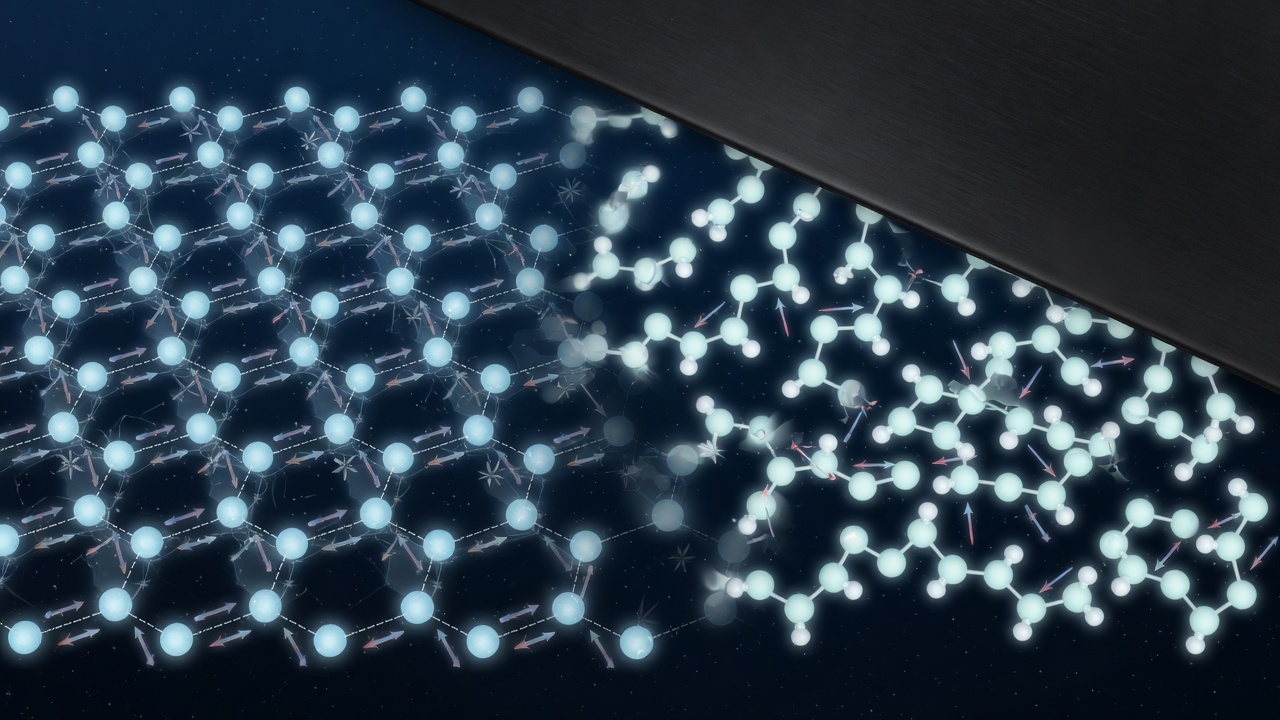 Ordered ice lattice dissolving into disordered quasi-liquid layer under a sliding surface