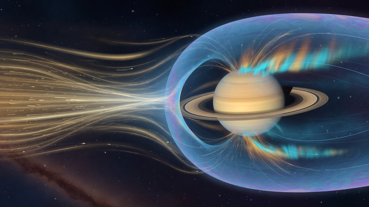 Saturn magnetosphere with afternoon-shifted magnetic cusp
