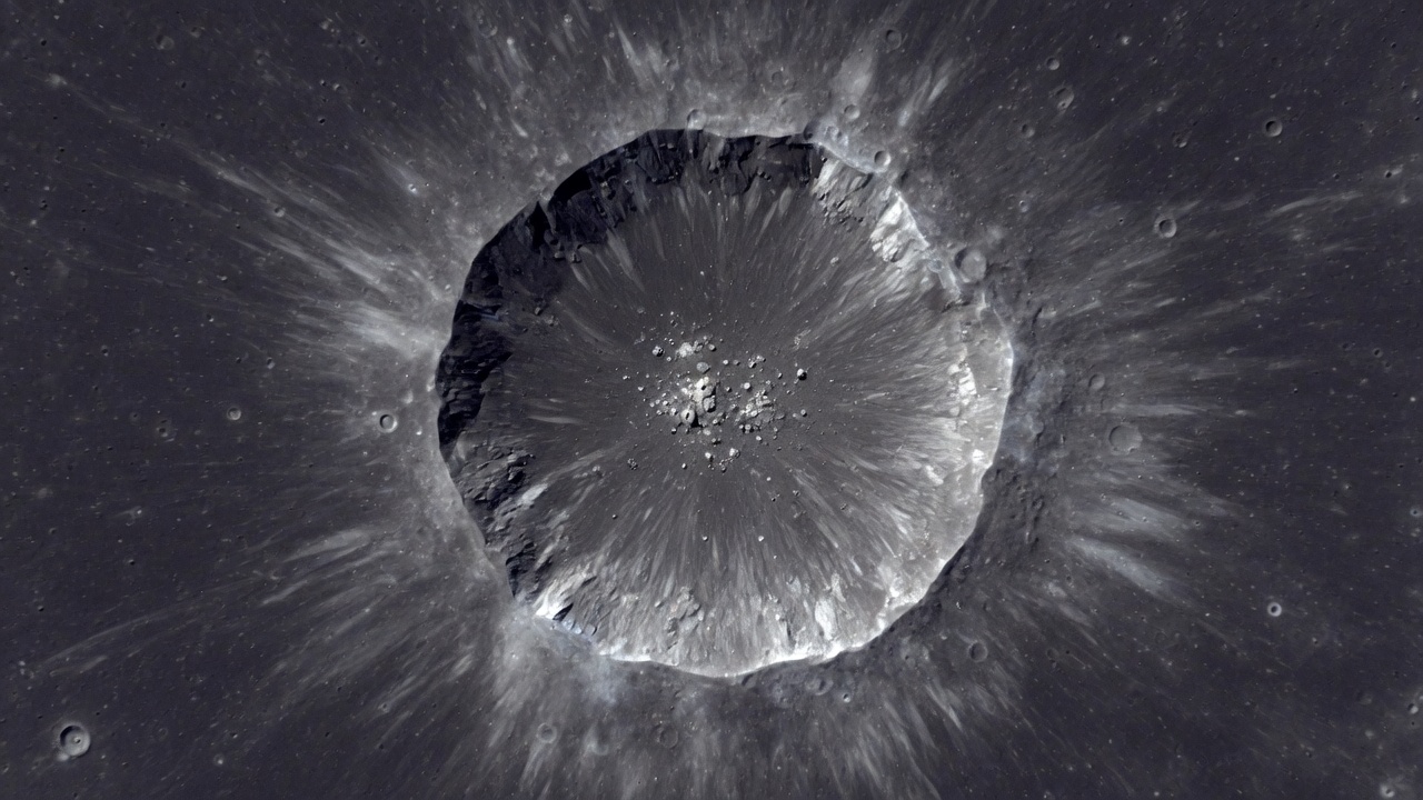 Fresh lunar impact crater the width of two football fields